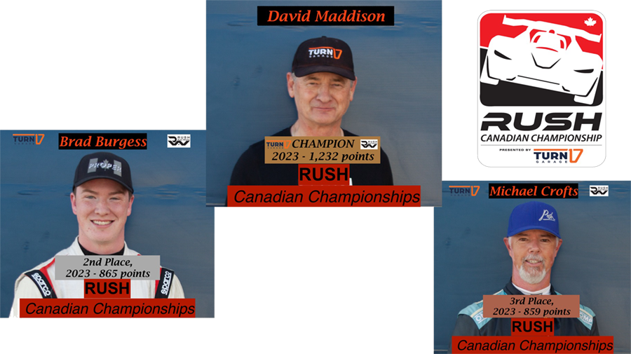 RUSH CDN 2023 podium,a